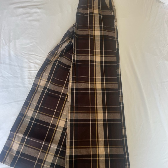 Brixton Brown Plaid Flare Jeans - Picture 3 of 5